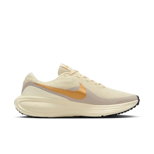 Nike Revolution 8 Women's Road Running Shoes (Light Khaki/Coconut Milk/Off Noir/Metallic Gold) Size 6.5