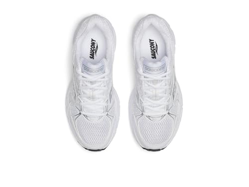Saucony Womens Ride Millennium White/Silver 10 Medium