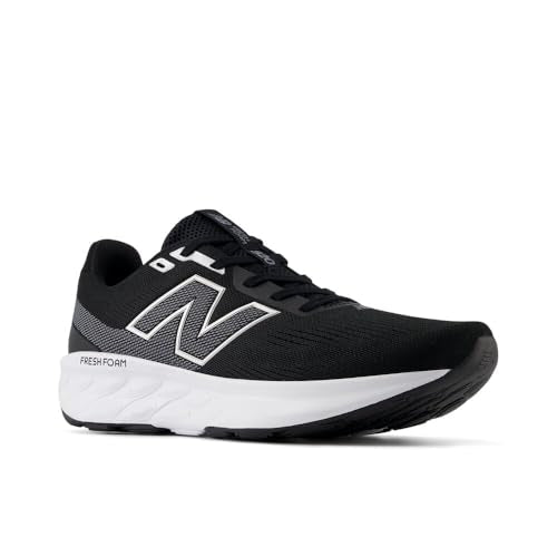 New Balance Men's Fresh Foam 520 V9 Running Shoe, Black/Castlerock/Silver Metallic, 12 W