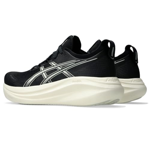 ASICS Men's Gel-Nimbus 27 Running Shoe, 11.5, Black/Lake Grey