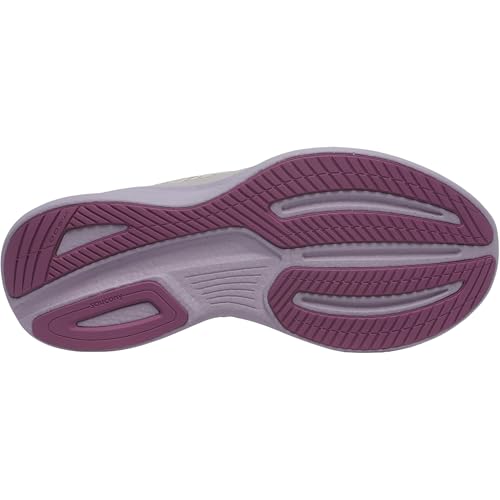 Saucony Women's Ride 17 Sneaker, Moon/Viola, 8