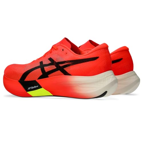 ASICS Unisex METASPEED Edge 3 Running Shoe, 5.5M / 7W, Sunrise RED/Black