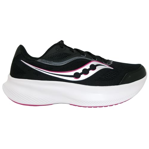 Saucony Women's Cohesion 18, Black/Magenta, 8.5