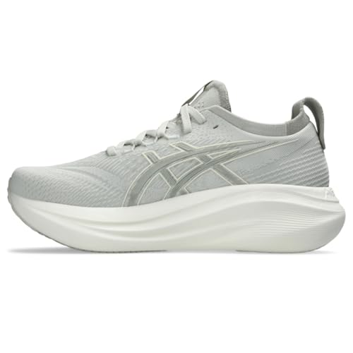 ASICS Women's Gel-Nimbus 27 Running Shoes, 9, Lake Grey/White SAGE