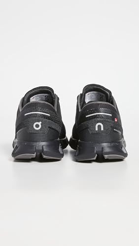 On Men's Cloud X Sneakers, Black/Asphalt, 7.5 Medium US