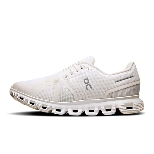 On Women's Cloud 6 Sneakers, White, 8.5 Medium US