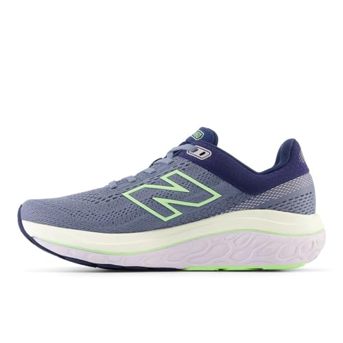 New Balance Women's Fresh Foam X 860 V14 Running Shoe, Arctic Grey/Sea Salt/Bleached Lime Glo, 7.5 M