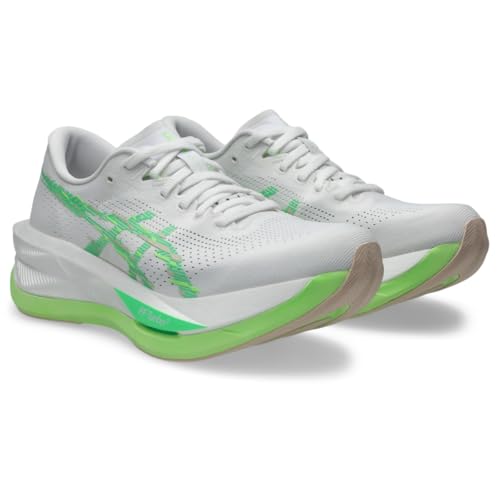 ASICS Women's SONICBLAST Running Shoes, 8.5, White/Vital Green