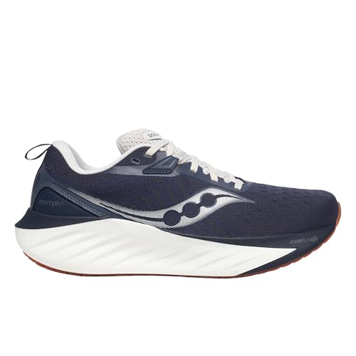 Saucony Men's Triumph 22 Sneaker, Navy/Gum, 12