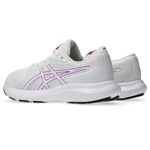ASICS Kid's Contend 9 Grade School Running Shoes, 2, White/Soothing SEA