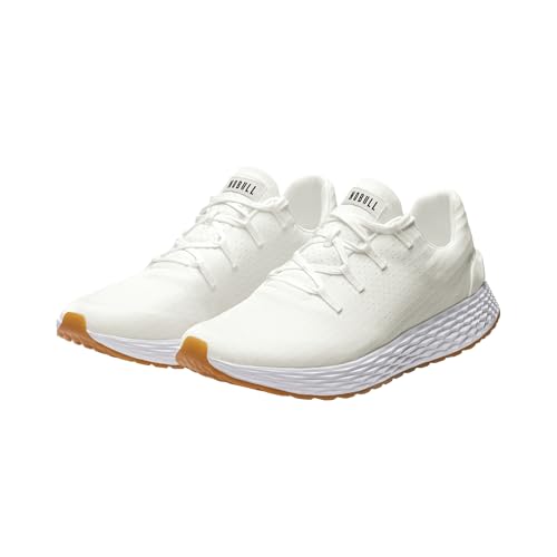 NOBULL Men's Allday 365 (Ripstop) Shoe | Athletic Cross-Training Sneaker for Gym, Running & Walking, Comfortable Workout Trainers, White Gum, 12