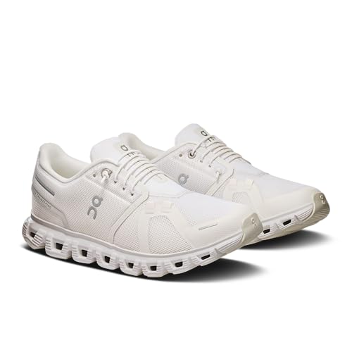 On Women's Cloud 6 Sneakers, White, 8.5 Medium US