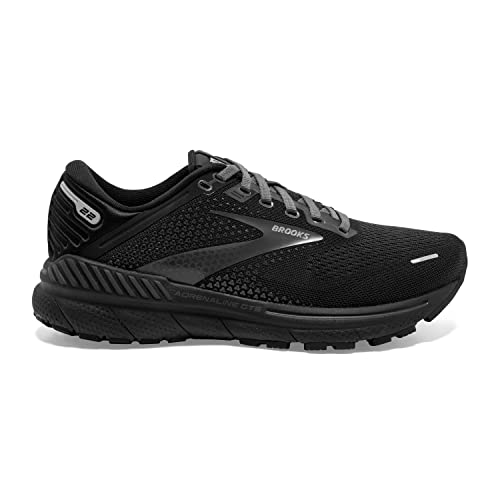 Brooks Adrenaline Gts Women's 22 Lighter Cushion Body Supprt Trainers, Black Black Ebony, 6.5 US