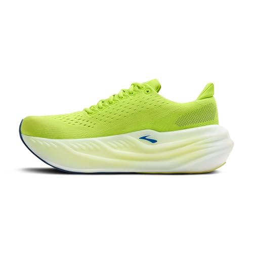 Brooks Men’s Glycerin Max Neutral Running & Walking Shoe - Lime/Navy Peony/White - 10.5 Medium