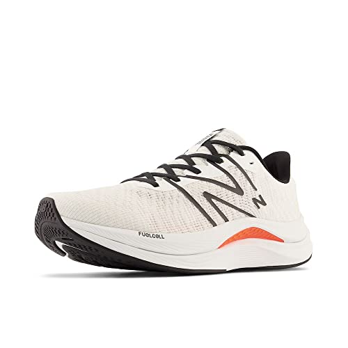 New Balance Men's FuelCell Propel V4 Running Shoe, White/Black, 13