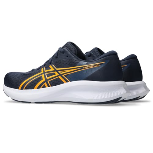 ASICS Men's Patriot 14 Running Shoes, 7, Midnight/YAMABUKI