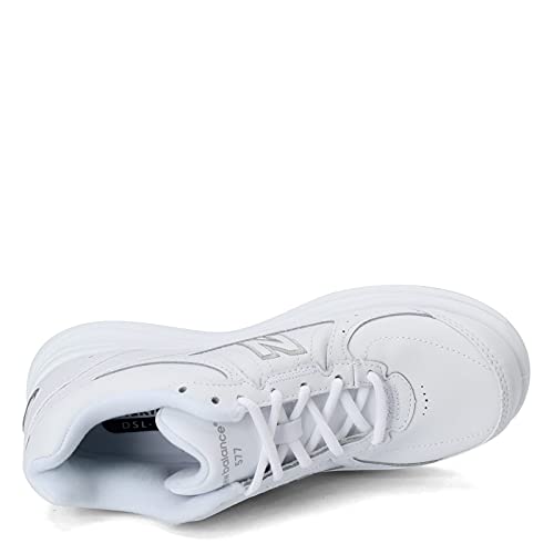 New Balance Women's 577 V1 Lace-up Shoe, White, 8.5 Wide