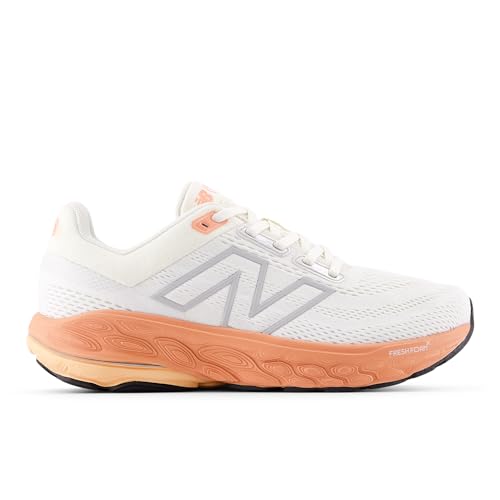 New Balance Women's Fresh Foam X 860 V14 Running Shoe, Nb 103 White/Angora/Peach Nectar, 9 M