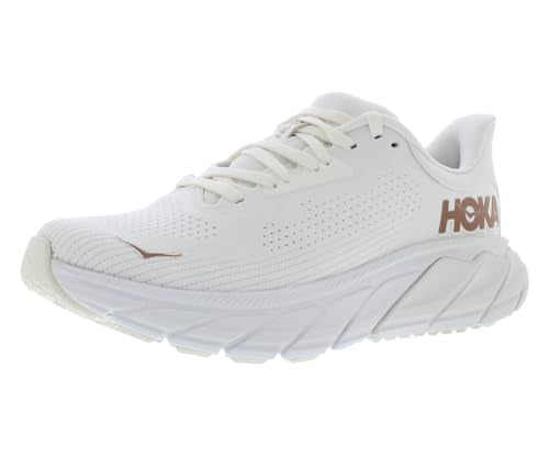 Hoka Women's Arahi 7 Blanc De Blanc/Rose Gold 8 Medium