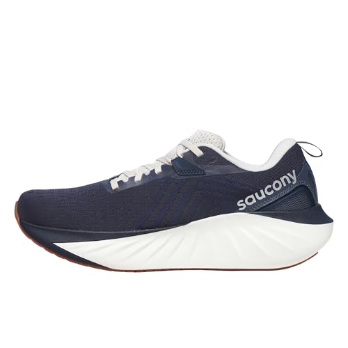Saucony Men's Triumph 22 Sneaker, Navy/Gum, 12