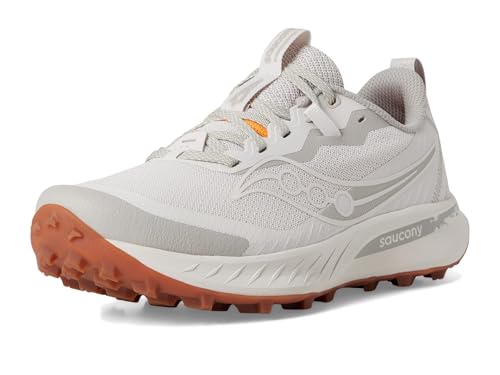 Saucony Women's Peregrine 15 Sneaker, Moon/Dove, 11.5