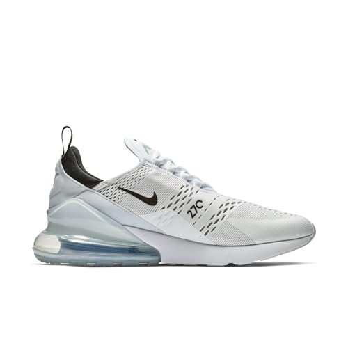 Nike Men's Air Max 270 Shoes, White/Black-White, 12