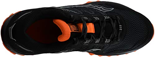 Saucony Men's Excursion Tr13 Road Running Shoe, Black/Orange, 11.5