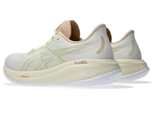 ASICS Women's Gel-Cumulus 26 Running Shoes, 5, Cream/Illuminate Yellow