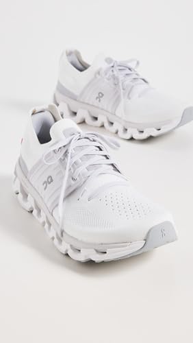 On Women's Cloudswift 3 Sneakers, White/Frost, 8.5 Medium US