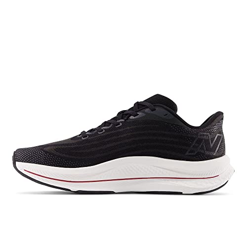 New Balance Men's FuelCell Walker Elite V1 Walking Shoe, Black/Team Red/Silver, 11 W