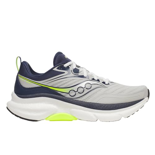 Saucony Men's Omni ST 23 Sneaker, Mist/Navy, 10.5
