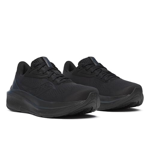 Saucony Women's Echelon 10 Sneaker, Black/Black/Black, 12
