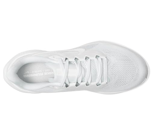 Nike Women's Pegasus 41 White/White/Pure Platinum/Metallic Silver 10 Medium