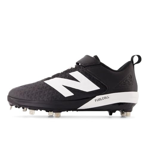 New Balance Men's FuelCell 4040 V8 Metal Baseball Shoe, Black/White, 9 M