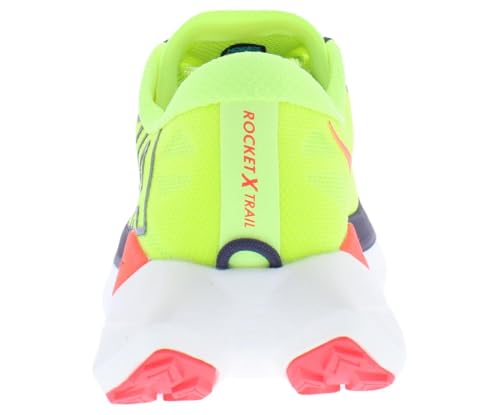 Hoka Women's Rocket X Trail Sneaker, Neon Yuzu/Neon Flame, 7.5 - alternate view 3