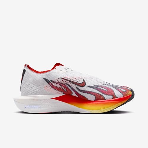 Nike Vaporfly 3 Men's Road Racing Shoes (HQ3504-100, White/Black/University Red/Habanero Red) Size 9