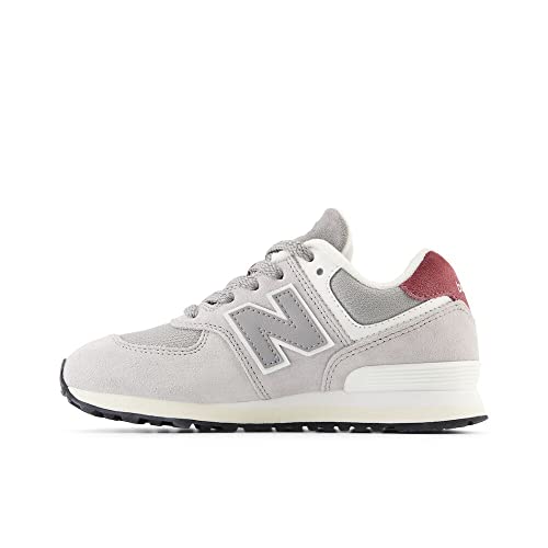 New Balance Kids 574 V1 70s Racing Lace-up Sneaker, RAINCLOUD/Shadow Grey, 2.5 W Little Kid (4-8 Years)