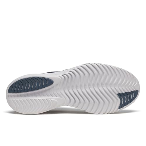 Saucony Men's Kinvara 15 Sneaker, Navy/Silver, 10