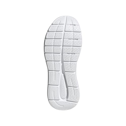 Adidas Womens Cloudfoam Comfy Sportswear, Off White/Silver Metallic/White, 11