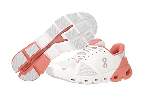 ON Running Womens Cloudflyer 2021 Road Shoes White/Coral, 10 US