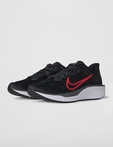 Nike Men's Quest 6 Road Running Shoes, Black/University Red-White, 10 - alternate view 6