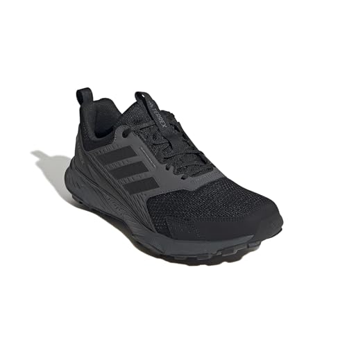 Adidas Mens Terrex Tracefinder 2 Trail Running, Black/Black/Grey, 12
