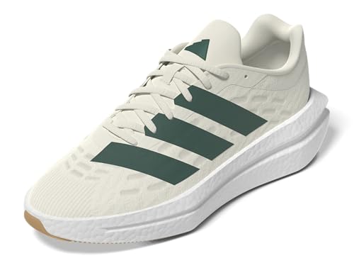 Adidas Mens Flowboost Sportswear, Off White/Collegiate Green/Off White, 11.5