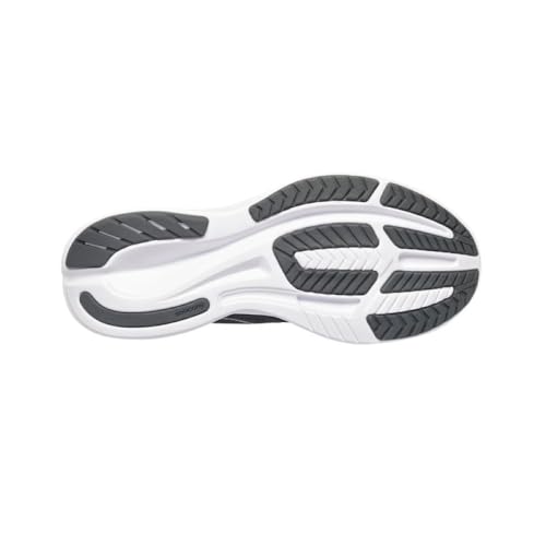 Saucony Men's Ride 15 Sneaker, Black/White, 12