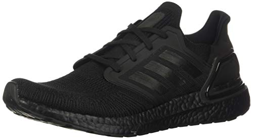 adidas Men's Ultraboost 20 Running Shoe, Black/Black/Solar Red, 7 M US