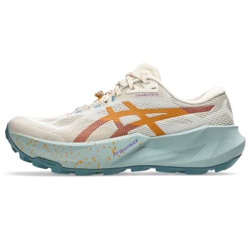 ASICS Women's Trabuco 14 Running Shoes, 9.5, Oatmeal/Sandstorm