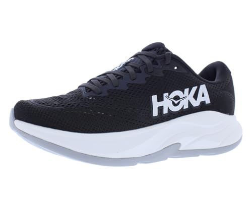 HOKA Rincon 4 Mens Shoes Size 10, Color: Black/White - alternate view 2