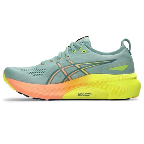 ASICS Men's Gel-Kayano 31 Running Shoes, 10, Light Celadon/Safety Yellow - alternate view 5