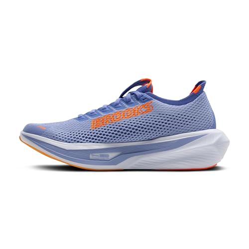 Brooks Womens Hyperion 3 Blue Heron/Orange/White 7.5 B - Medium