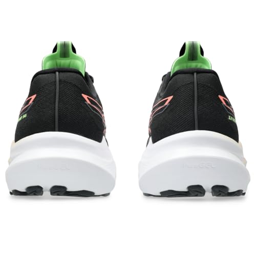 ASICS Women's GT-2000 14 Running Shoes, 8.5, Black/Sun Coral
